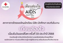 “ลูกปืน ศาสวัต” ศิลปินจาก ค่าย Rabbit Moon เชิญชวนนักเรียน นักศึกษา ร่วมงาน“งานเทียนส่องใจเนื่องในวันเอดส์โลกครั้งที่ 33”ประจำปี2568